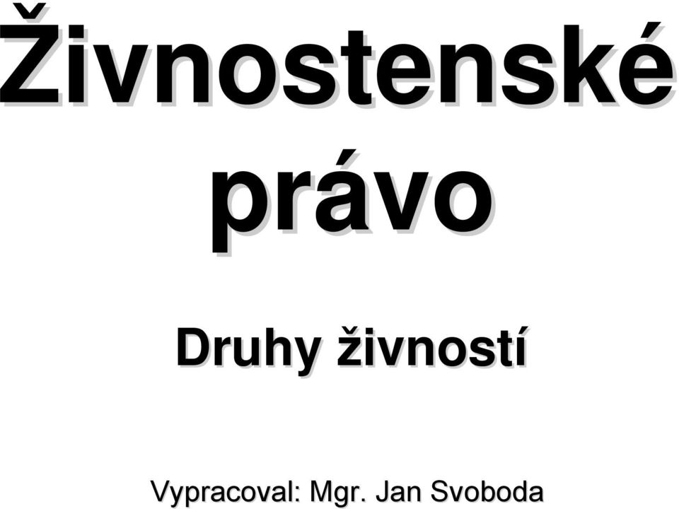 živností