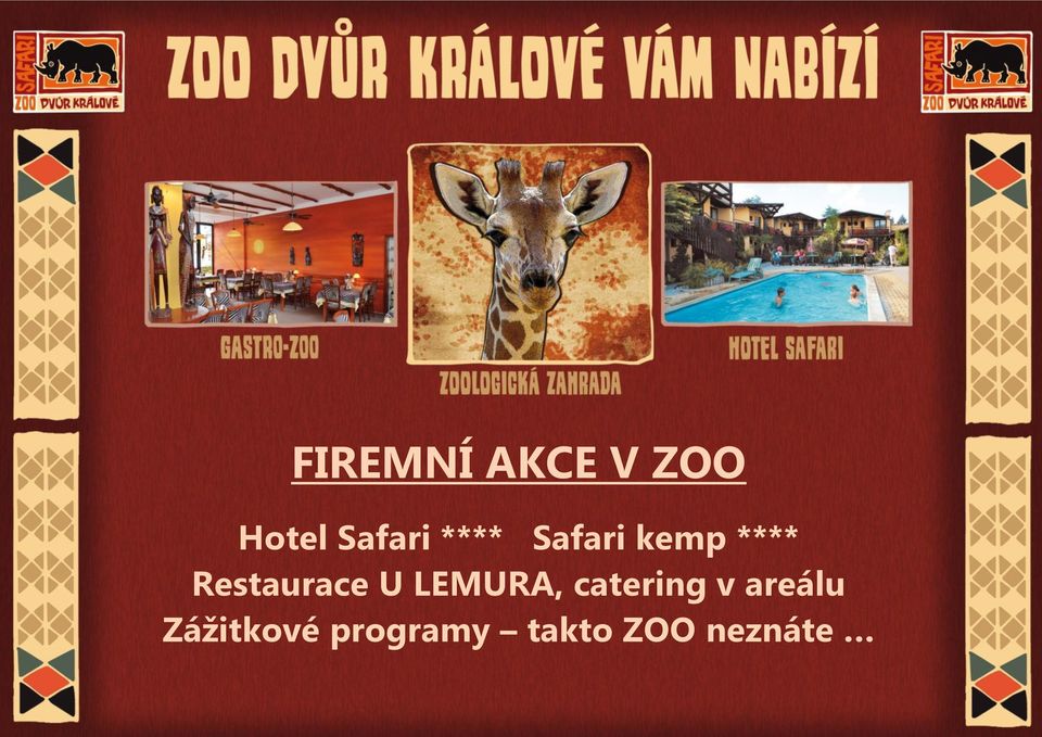U LEMURA, catering v areálu