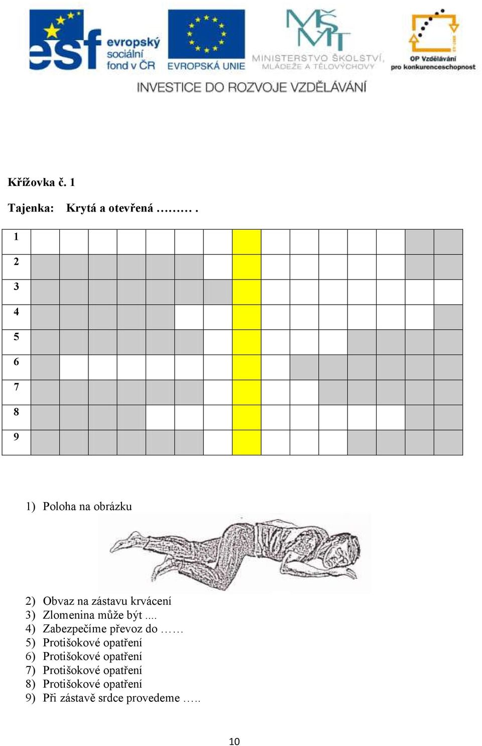 Zlomenina může být.