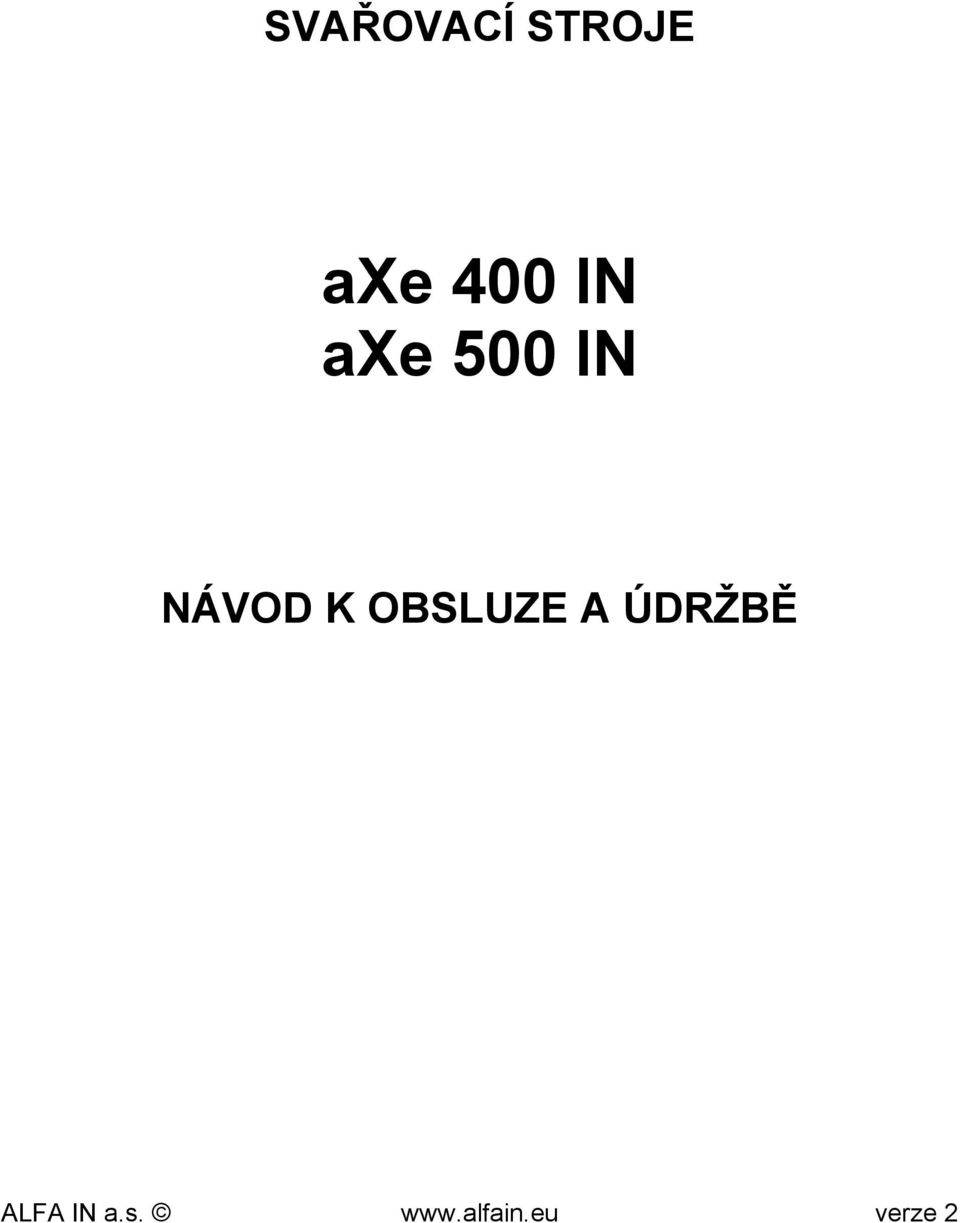 500 IN NÁVOD K