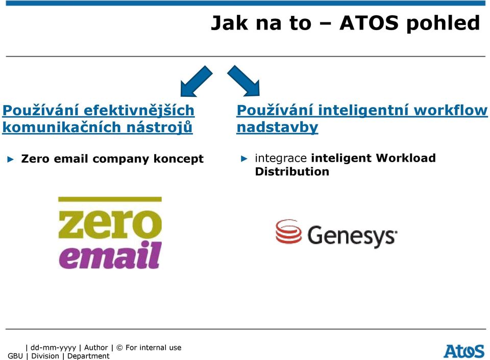 Používání inteligentní workflow nadstavby integrace