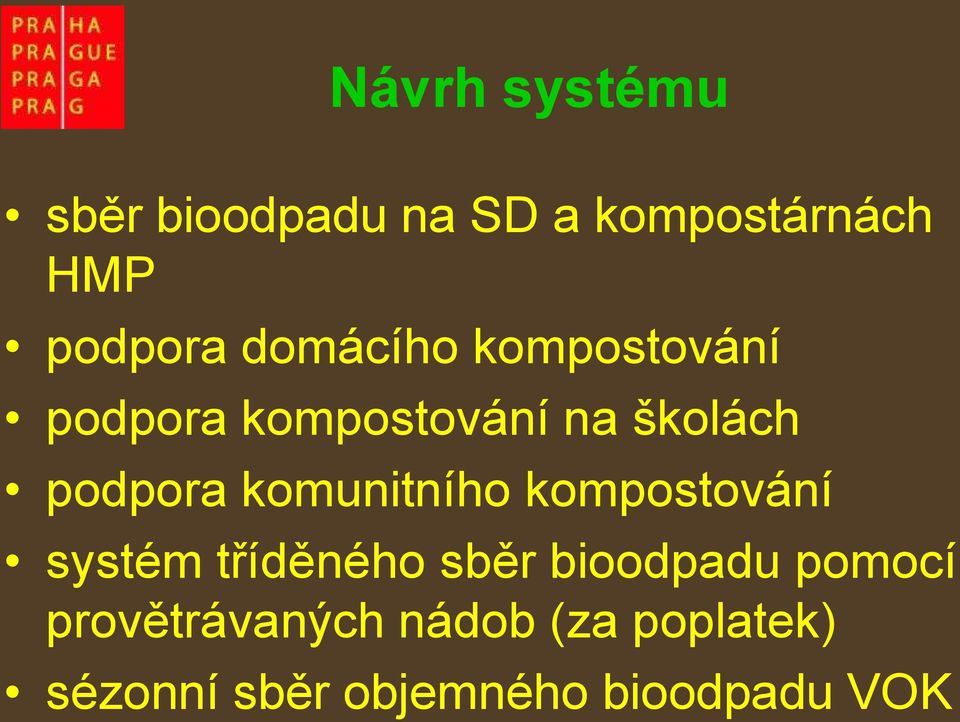 komunitního kompostování systém tříděného sběr bioodpadu pomocí
