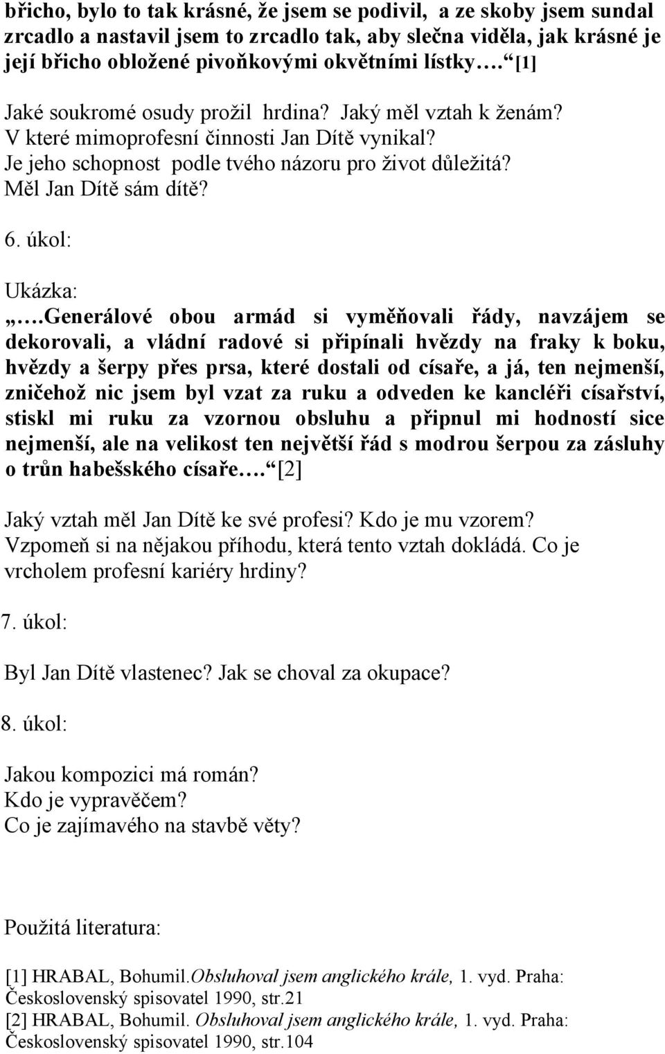 úkol: Ukázka:.
