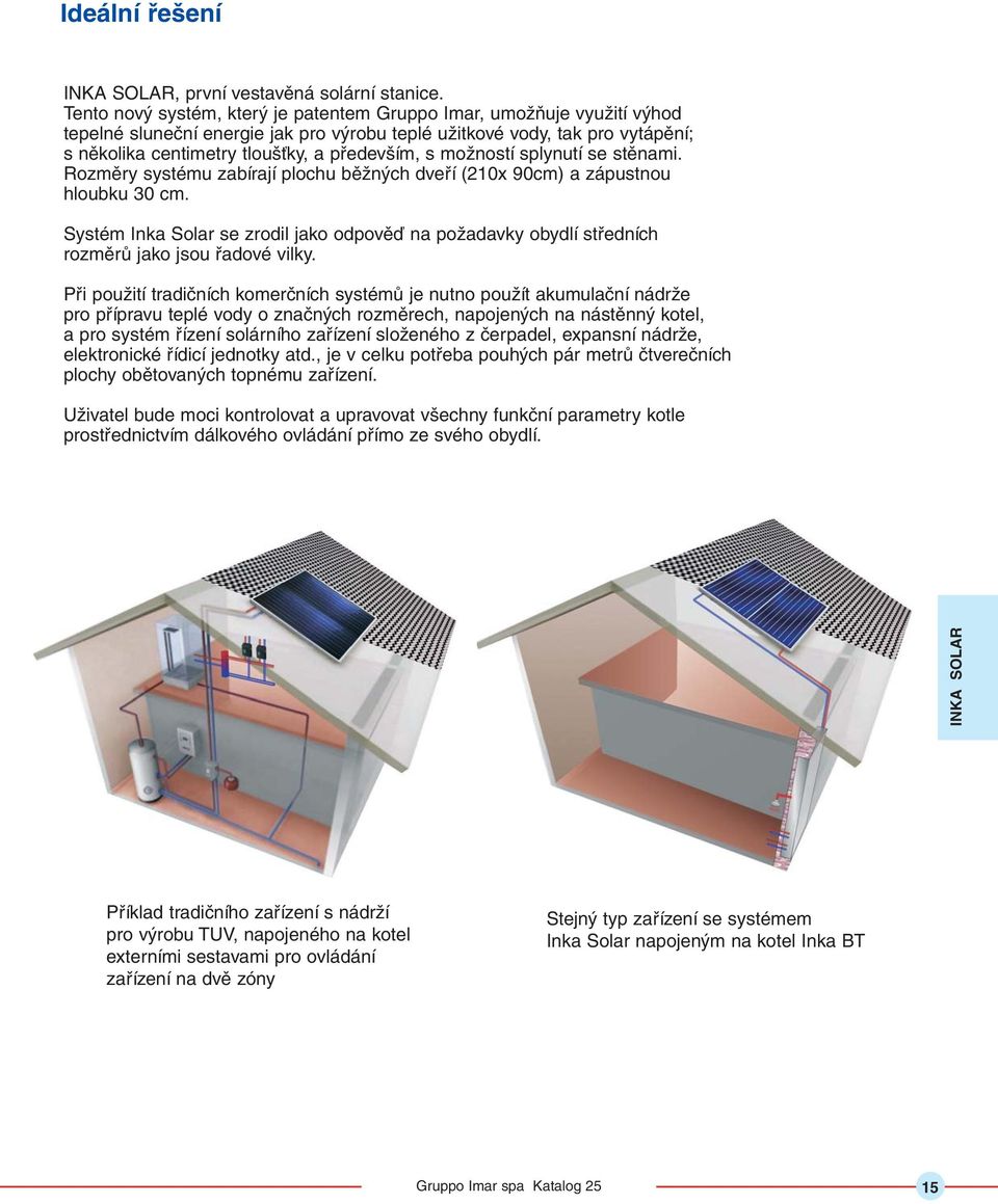 možností splynutí se stěnami. Rozměry systému zabírají plochu běžných dveří (0x 90cm) a zápustnou hloubku 0 cm.