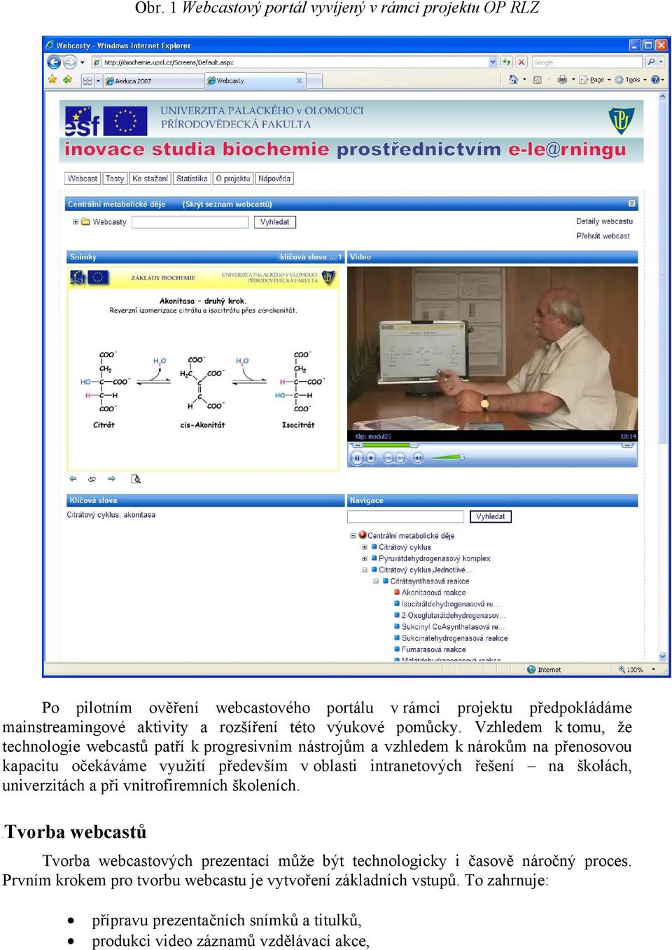 Vzhledem k tomu, že technologie webcastů patří k progresivním nástrojům a vzhledem k nárokům na přenosovou kapacitu očekáváme využití především v oblasti intranetových