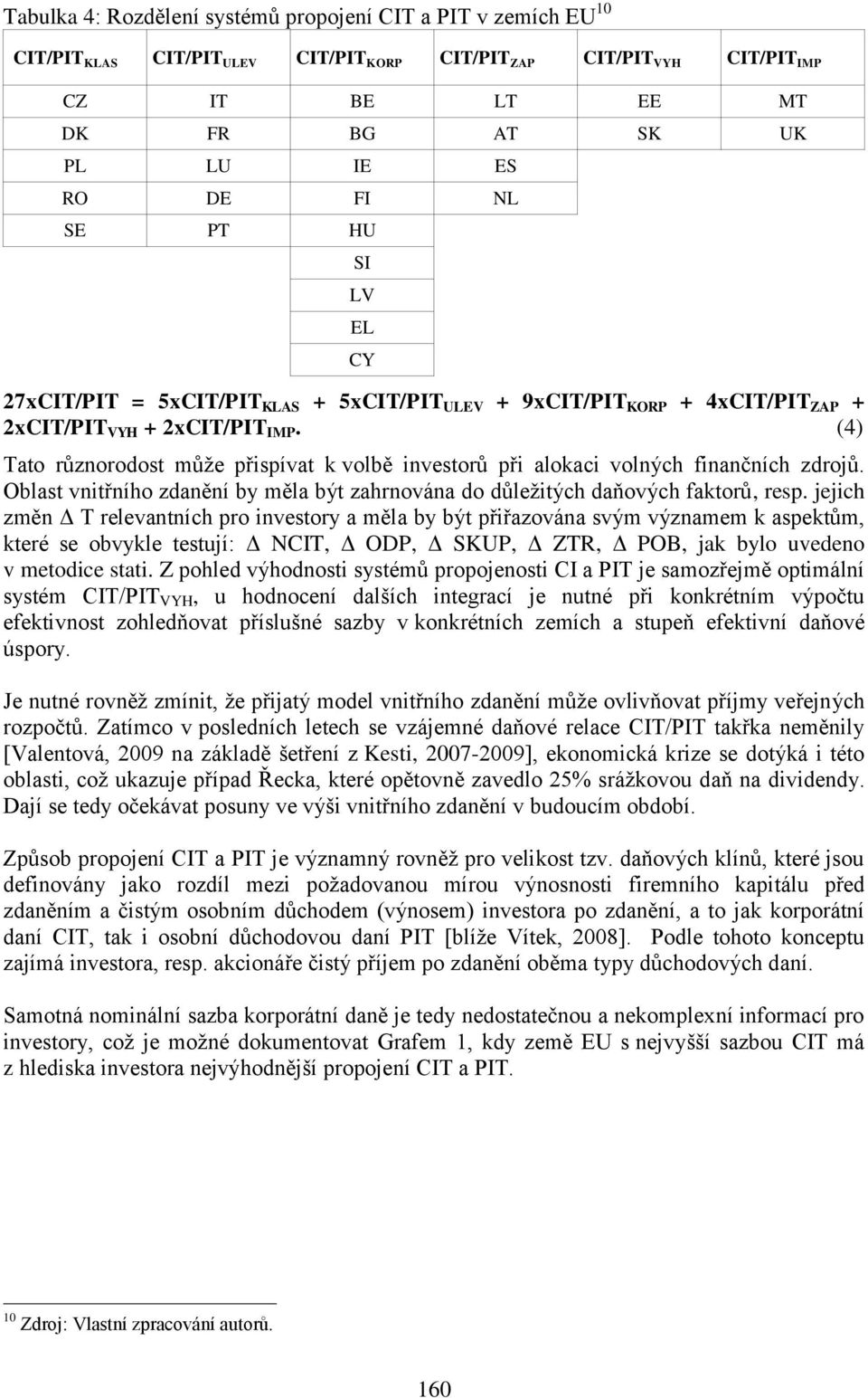 (4) Tato různorodost může přispívat k volbě investorů při alokaci volných finančních zdrojů. Oblast vnitřního zdanění by měla být zahrnována do důležitých daňových faktorů, resp.