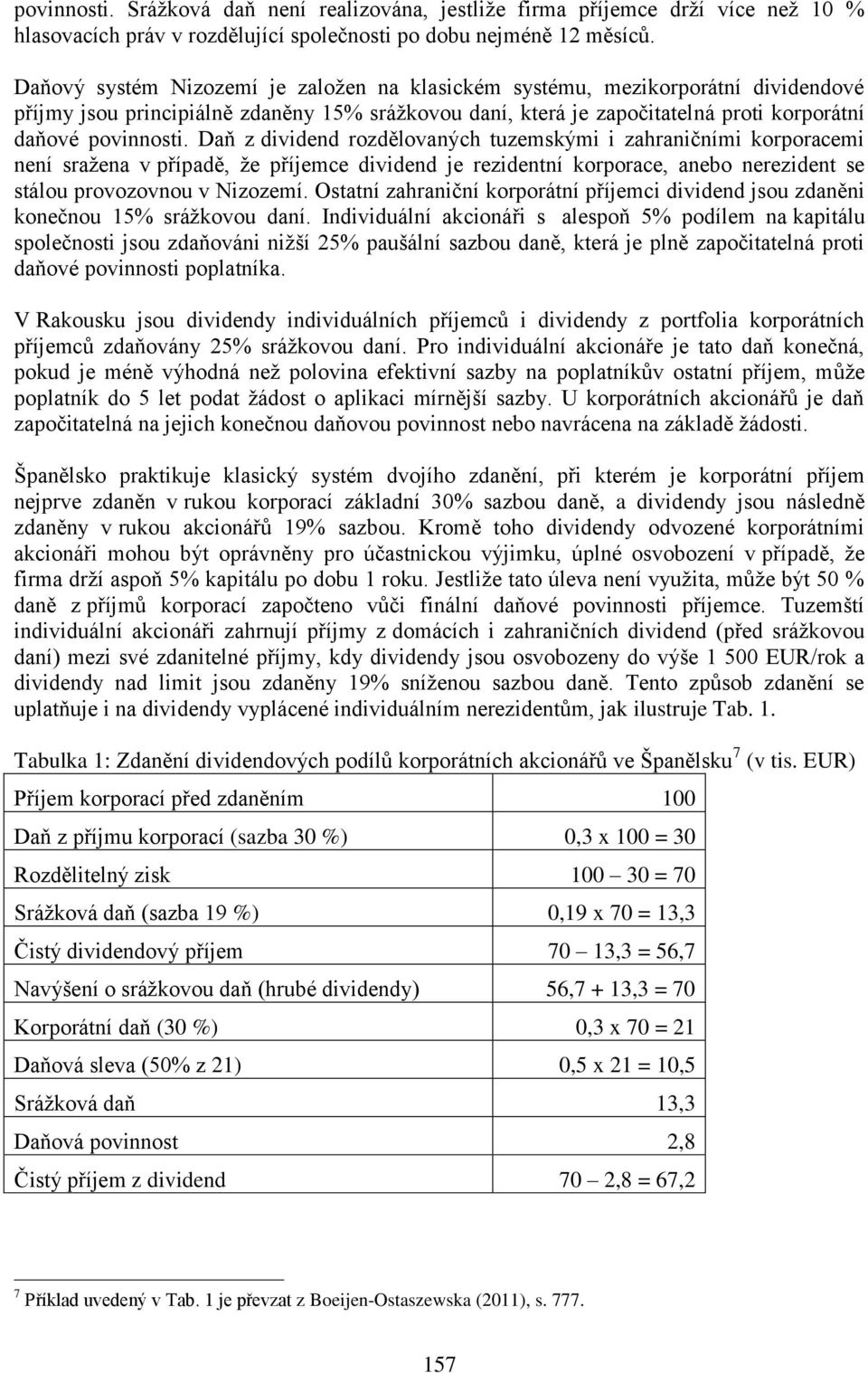 Daň z dividend rozdělovaných tuzemskými i zahraničními korporacemi není sražena v případě, že příjemce dividend je rezidentní korporace, anebo nerezident se stálou provozovnou v Nizozemí.