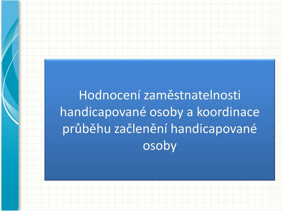 handicapované osoby a