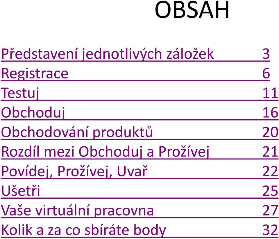 mezi Obchoduj a Prožívej 21 Povídej, Prožívej, Uvař 22