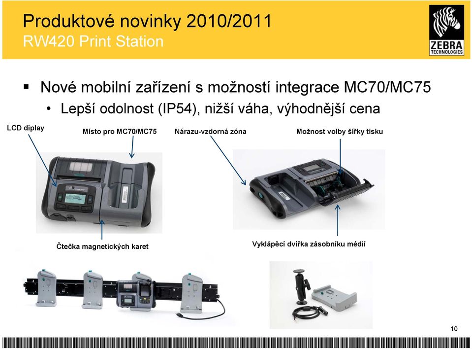 výhodnější cena LCD diplay Místo pro MC70/MC75 Nárazu-vzdorná zóna