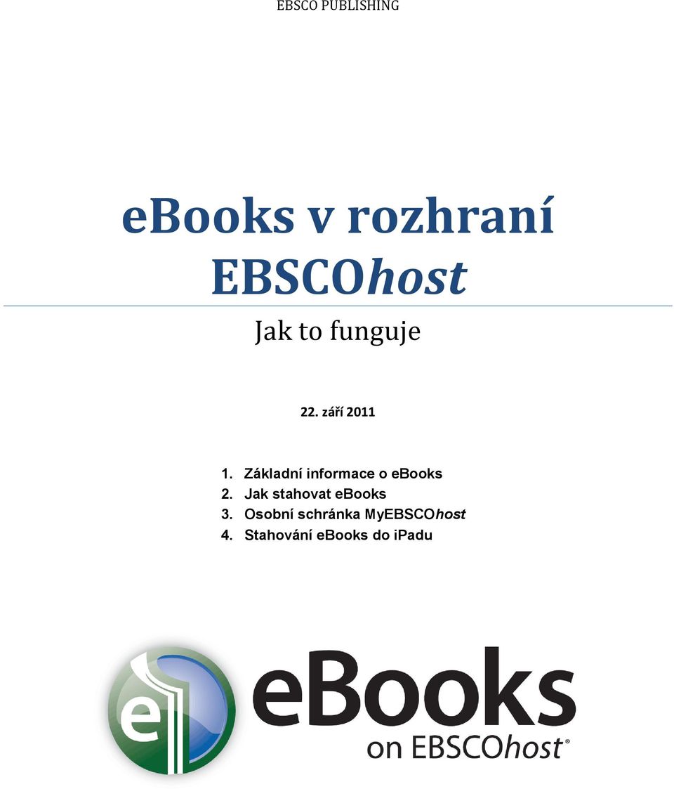 Základní informace o ebooks 2.