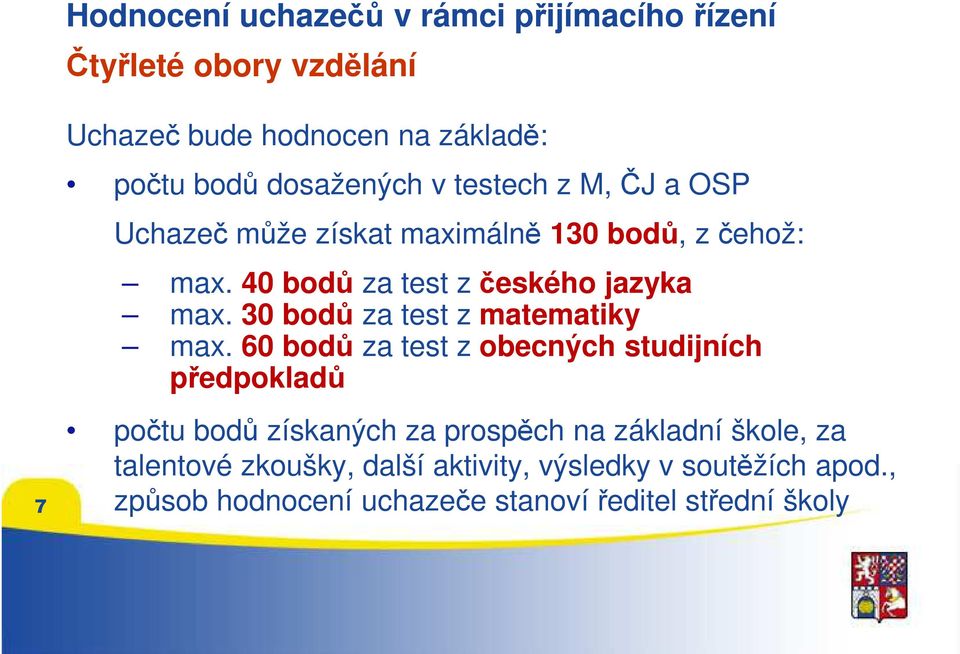 30 bodů za test z matematiky max.