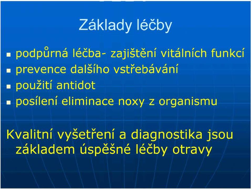 použití antidot posílení eliminace noxy z organismu