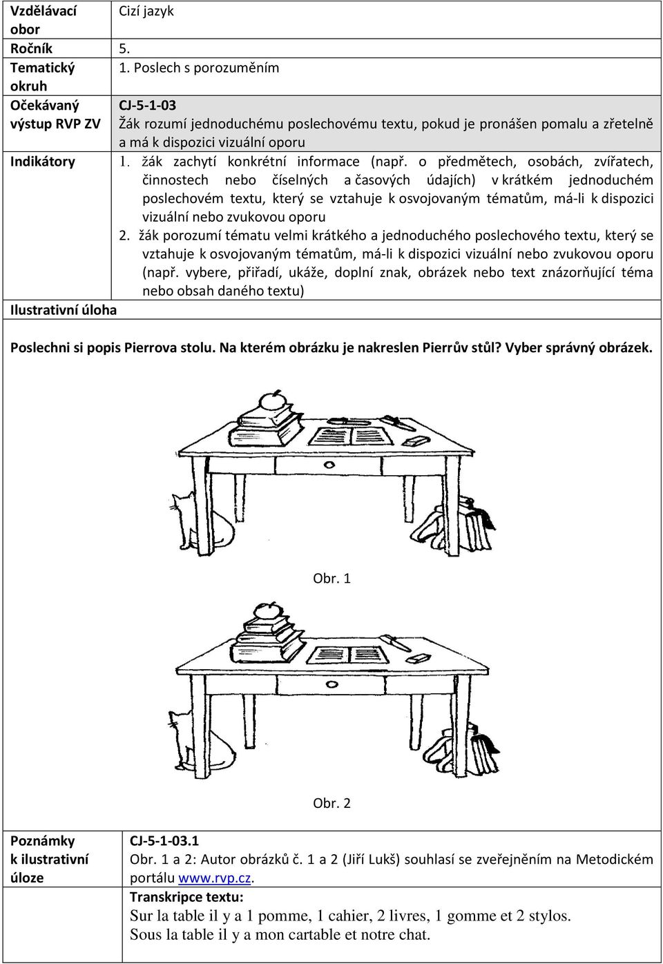 žák zachytí konkrétní informace (např.