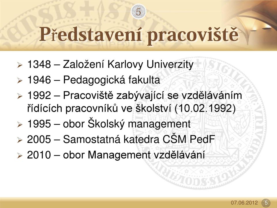 řídících pracovníků ve školství (10.02.