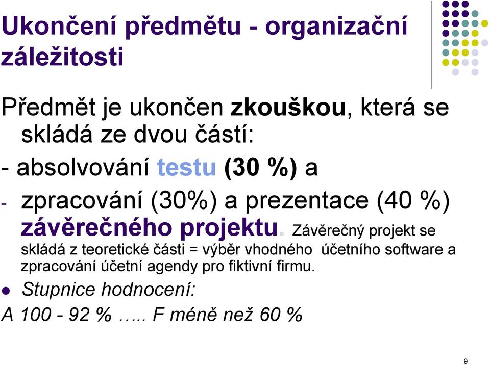 projektu.