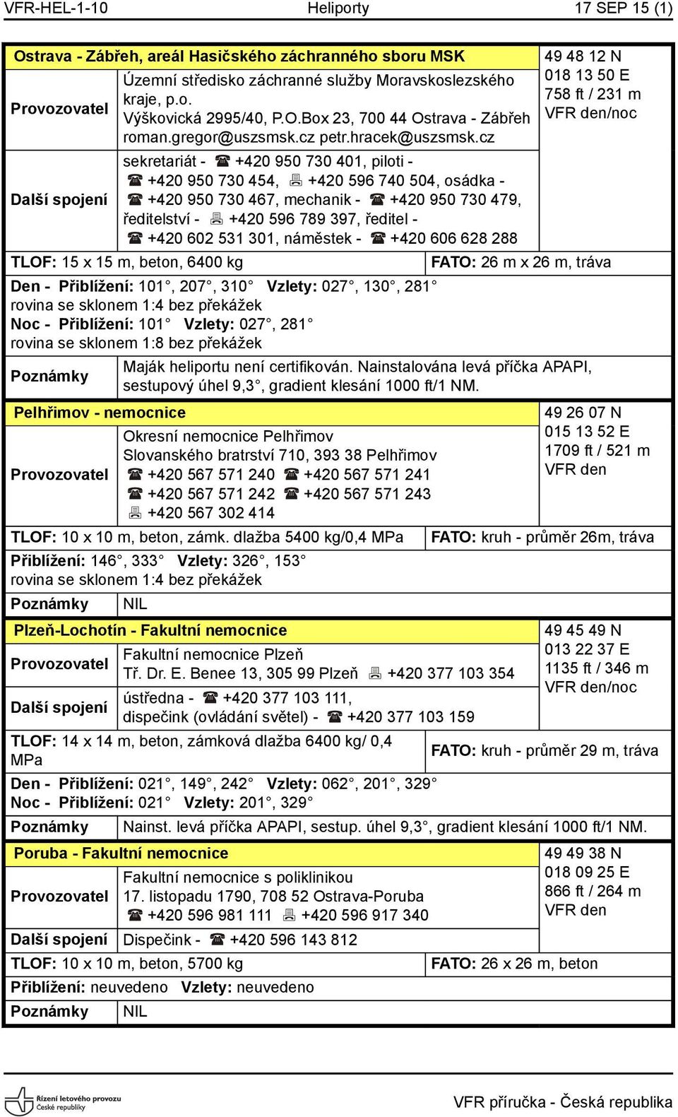 cz sekretariát - +420 950 730 401, piloti - +420 950 730 454, +420 596 740 504, osádka - +420 950 730 467, mechanik - +420 950 730 479, ředitelství - +420 596 789 397, ředitel - +420 602 531 301,