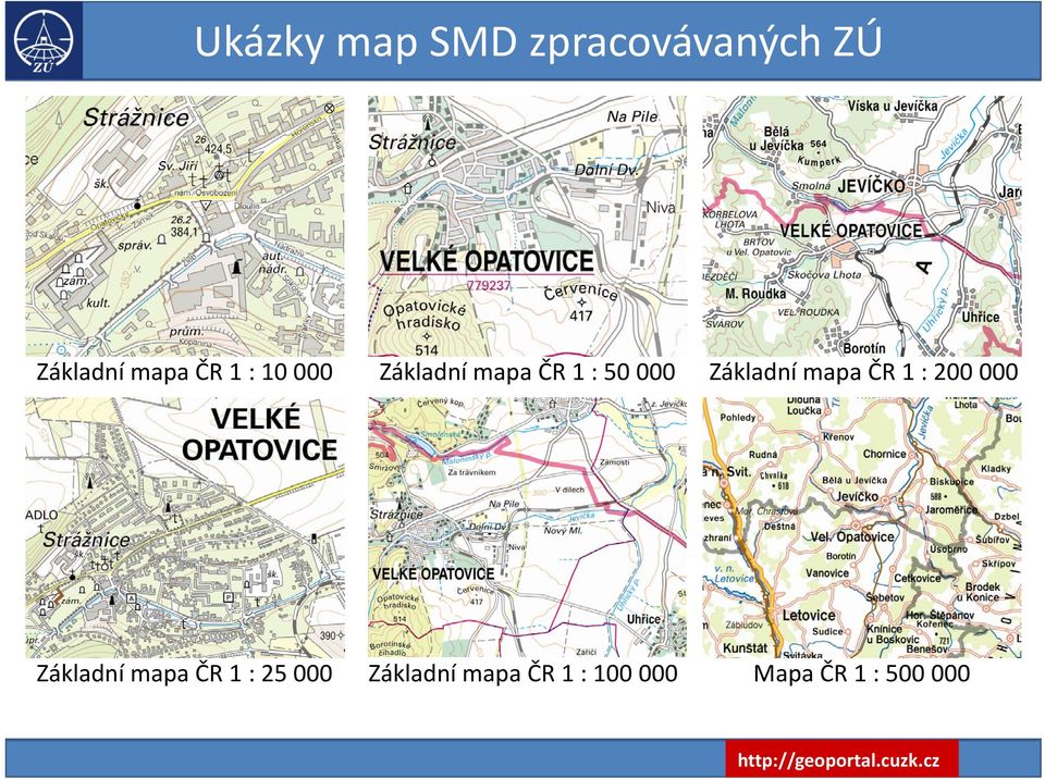 Základní mapa ČR 1 : 200 000 Základní mapa ČR 1