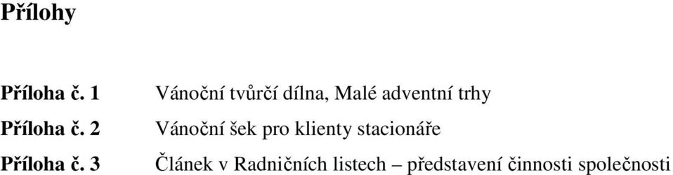 Vánoční šek pro klienty stacionáře Článek v