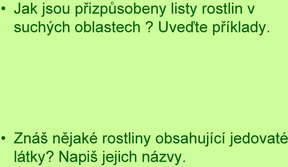 Uveďte příklady.