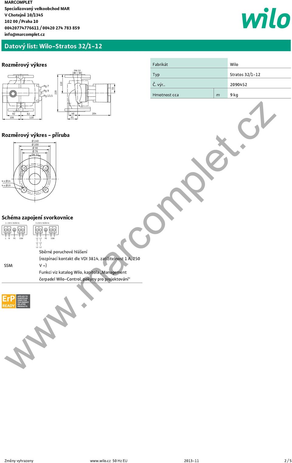 Hz L1 L2 L1 L3 L3 L2 PE SSM 22 11 55 48 24 65 Sběrné poruchové hlášení (rozpínací kontakt dle VDI 3814, zatížitelnost 1 A, 25 V ~) Funkci viz katalog