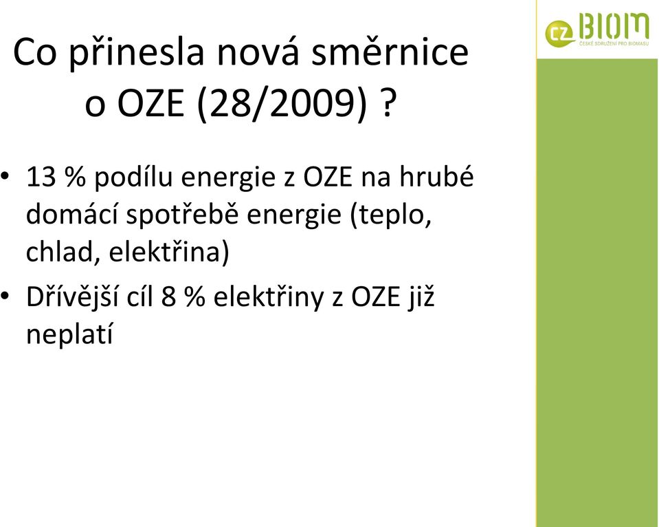 spotřebě energie (teplo, chlad, elektřina)