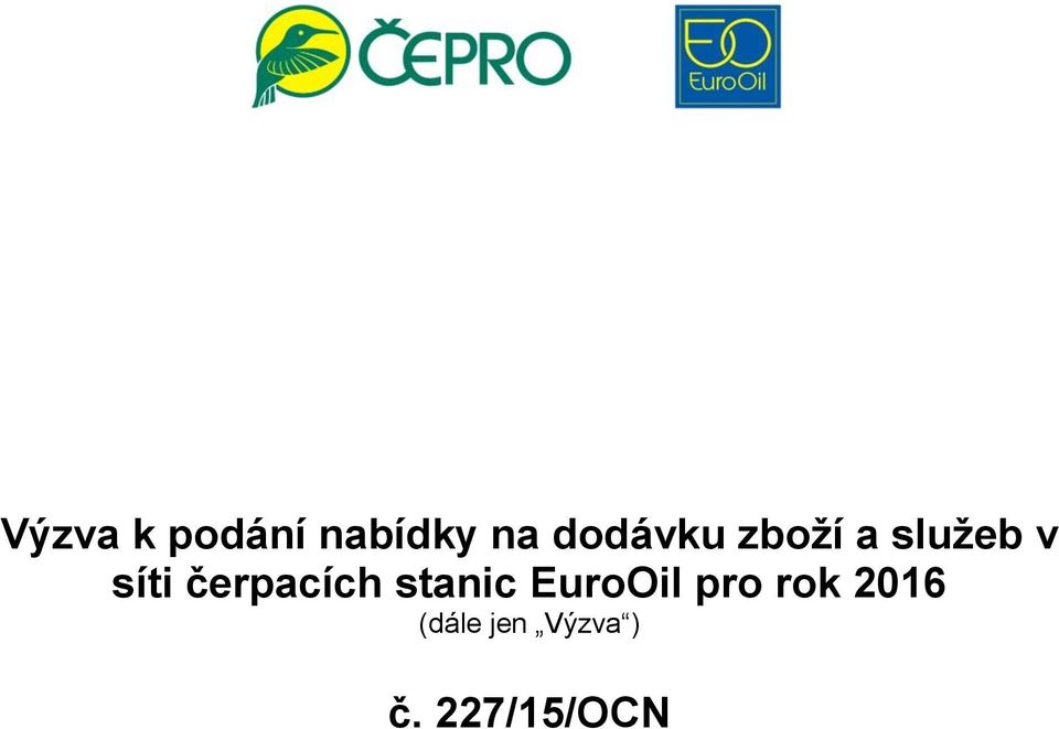 čerpacích stanic EuroOil pro