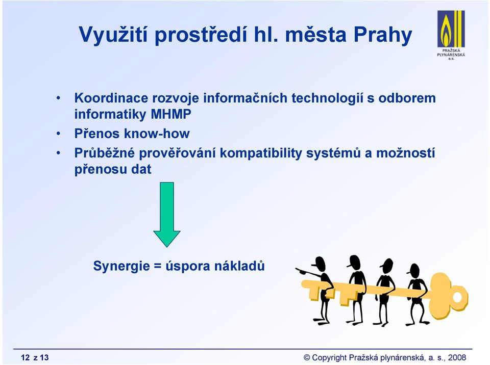 informatiky MHMP Přenos know-how Průběžné prověřování