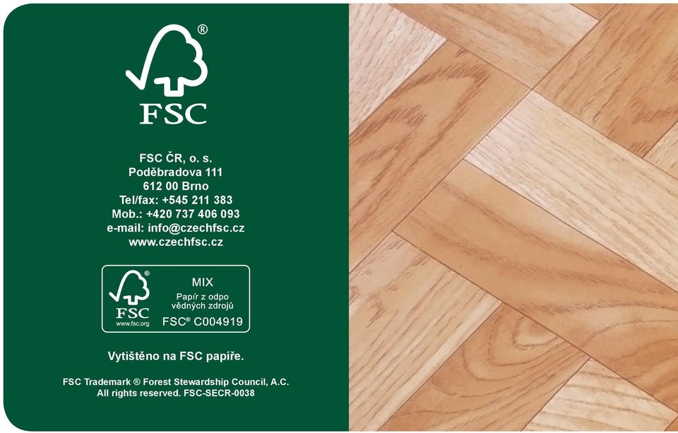: +420 737 406 093 e-mail: info@czechfsc.