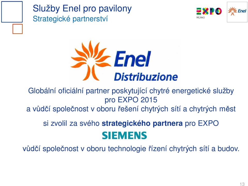 oboru ešení chytrých sítí a chytrých m st si zvolil za svého strategického