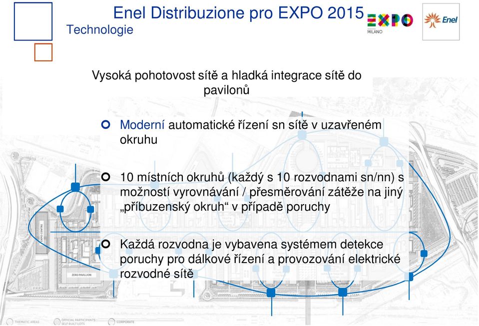 rozvodnami sn/nn) s možností vyrovnávání / p esm rování zát že na jiný p íbuzenský okruh v p ípad