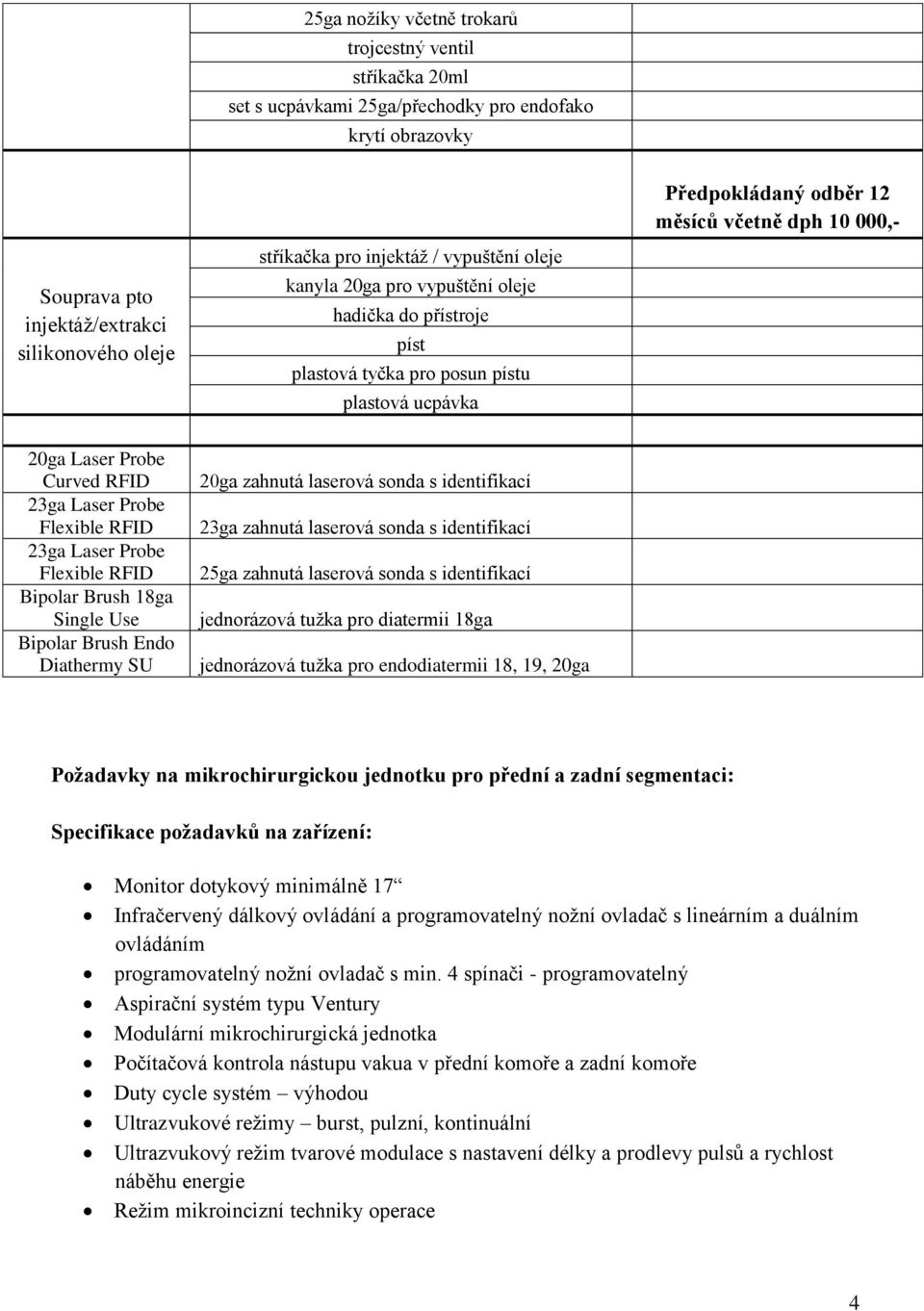 Flexible RFID Bipolar Brush 18ga Single Use Bipolar Brush Endo Diathermy SU 20ga zahnutá laserová sonda s identifikací 23ga zahnutá laserová sonda s identifikací 25ga zahnutá laserová sonda s