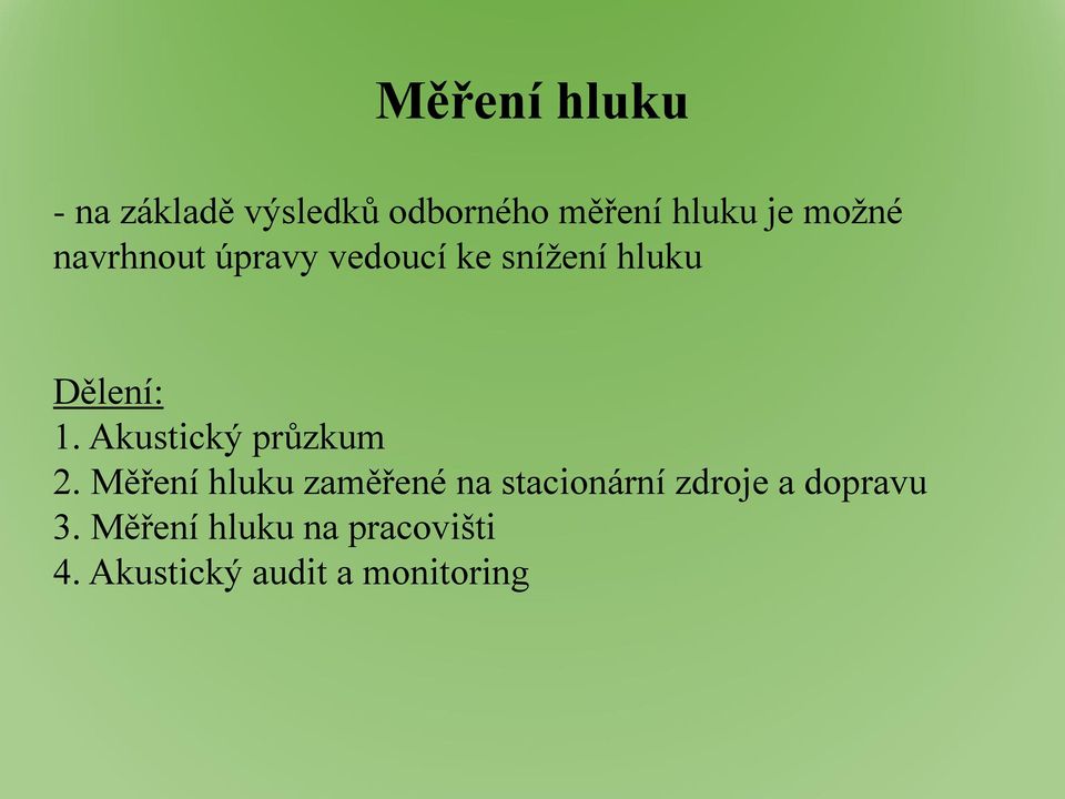 Akustický průzkum 2.