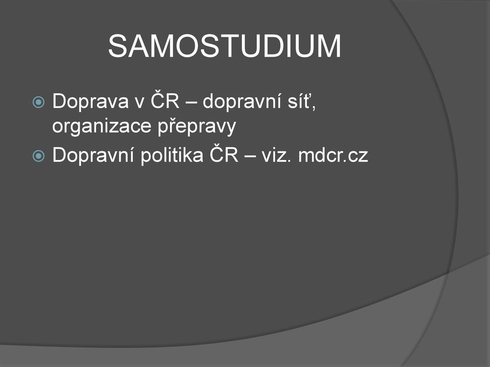 organizace přepravy