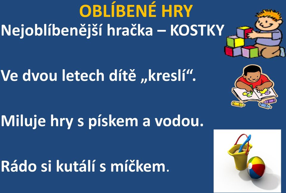 dítě kreslí.