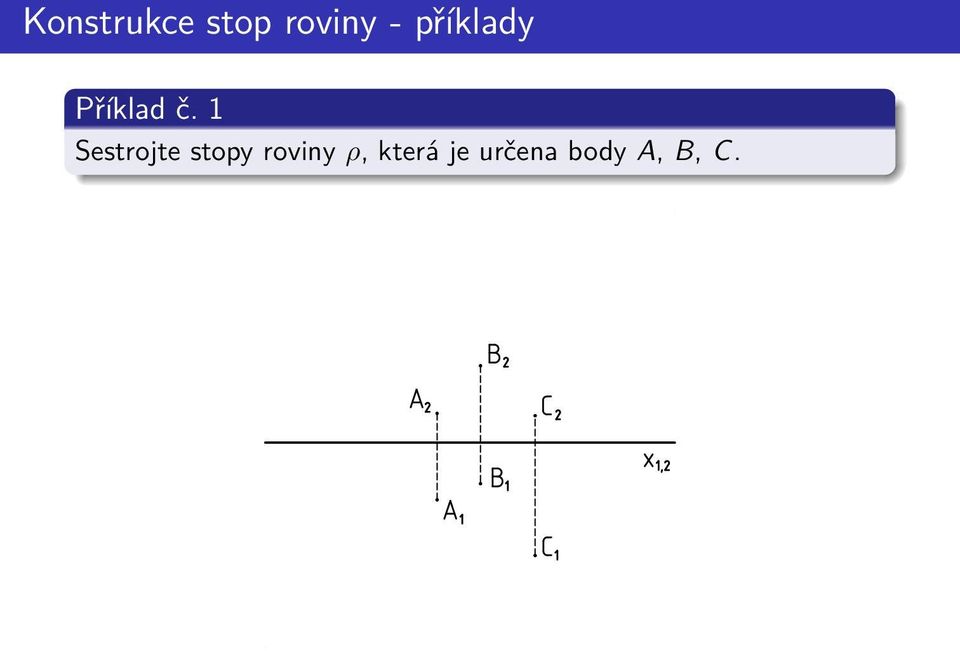 stopy roviny ρ,