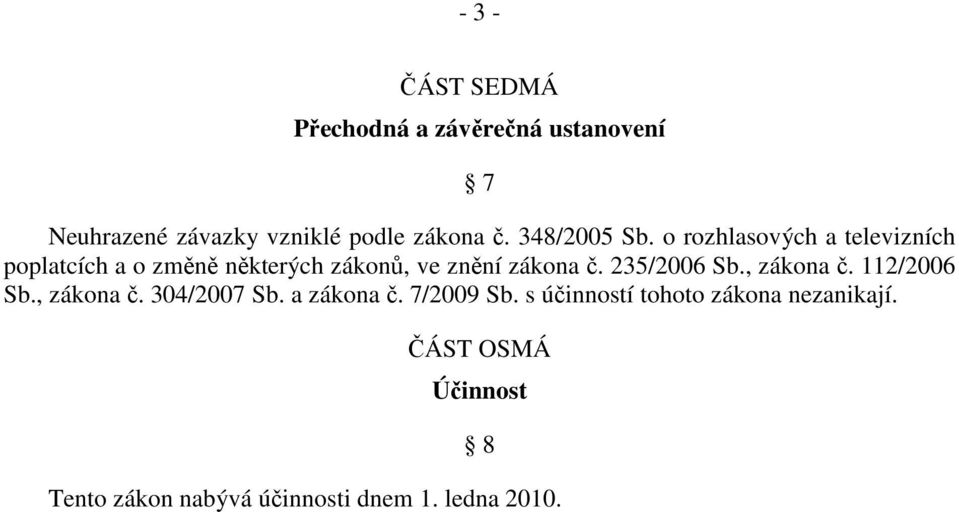 o rozhlasových a televizních poplatcích a o změně některých zákonů, ve znění zákona č.