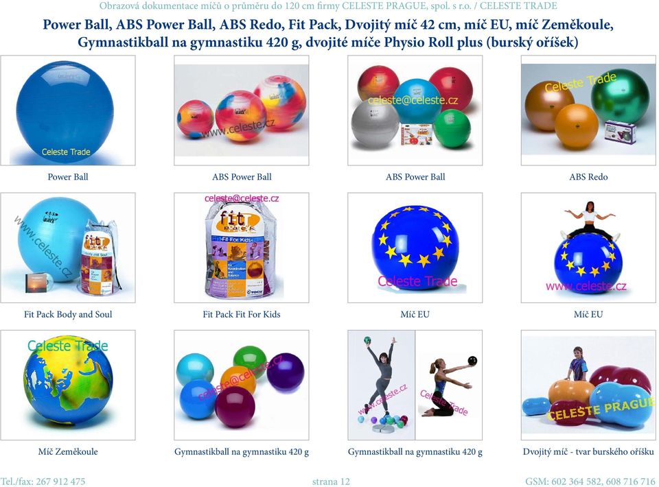 Fit Pack Body and Soul Fit Pack Fit For Kids Míč EU Míč EU Míč Zeměkoule Gymnastikball na gymnastiku 420 g