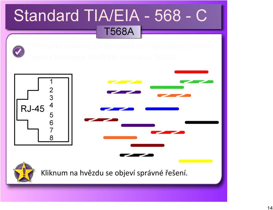 v koncovce RJ 4 dle standardu TA.