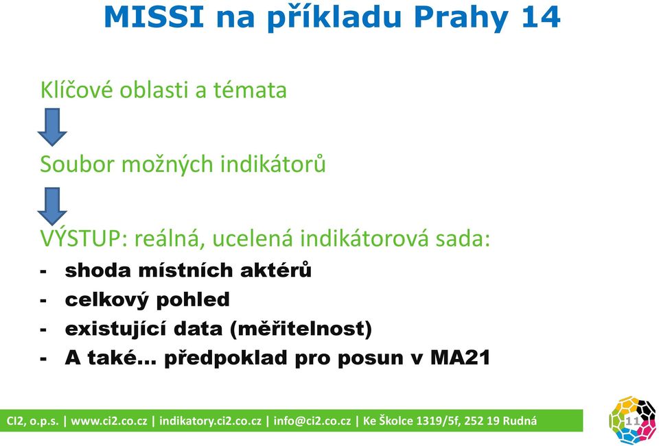 sada: - shoda místních aktérů - celkový pohled -