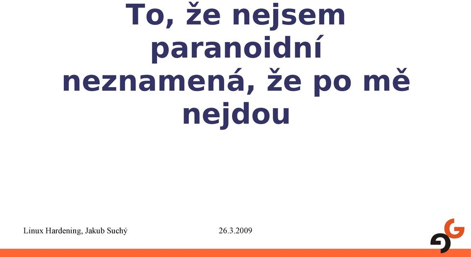 paranoidní