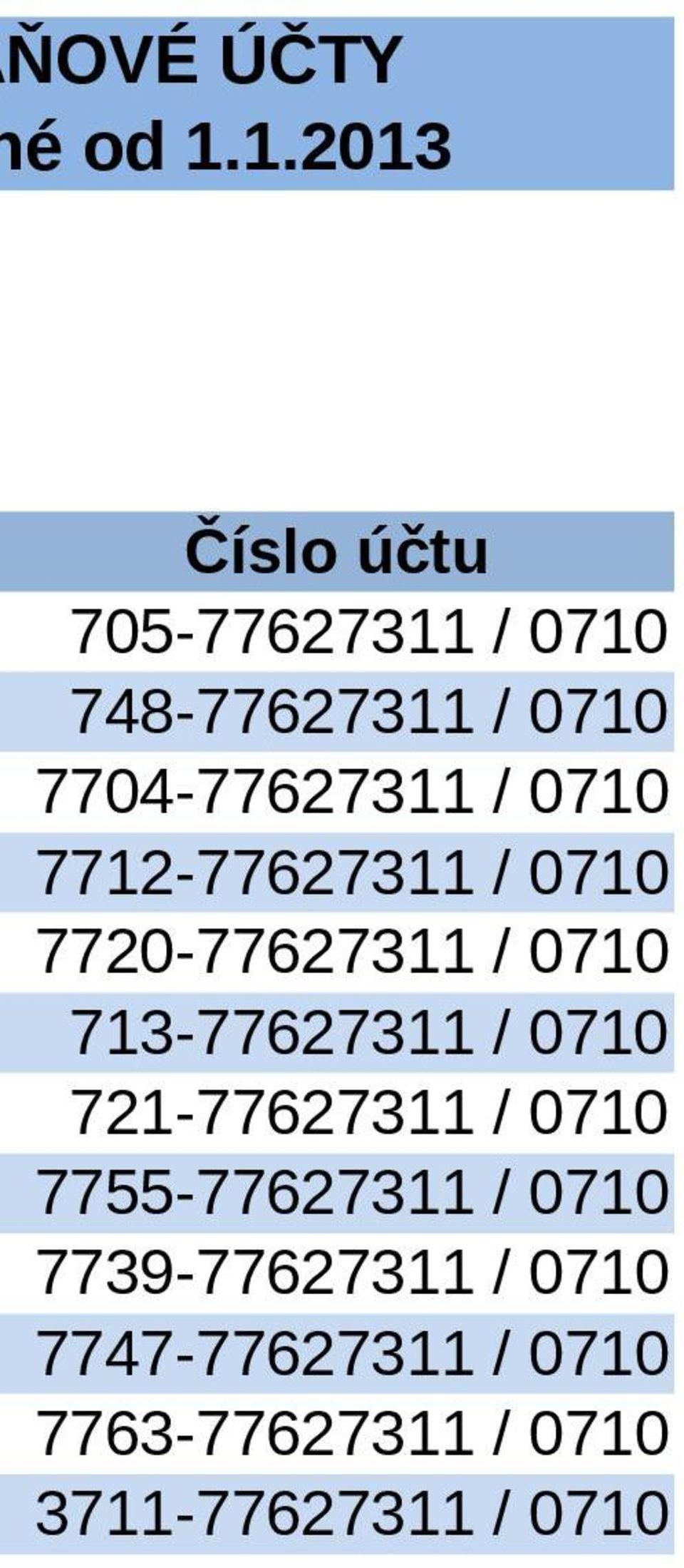 7704-77627311 / 0710 7712-77627311 / 0710 7720-77627311 / 0710