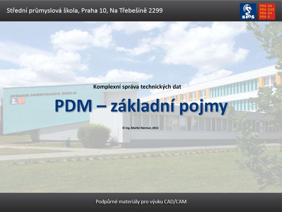 PDM základní pojmy