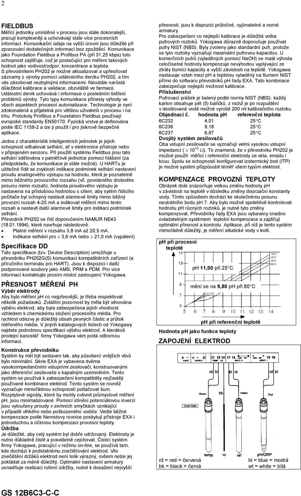 Komunikace jako Foundation Fieldbus a Profibus PA (při 31,25 kbps) tuto schopnost zajišťuje, což je postačující pro měření takových hodnot jako vodivost/odpor, koncentrace a teplota.