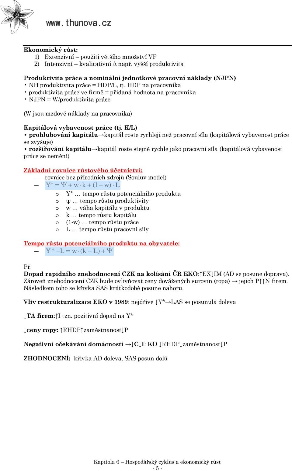 HDP na pracvníka prduktivita práce ve firmě = přidaná hdnta na pracvníka NJPN = W/prduktivita práce (W jsu mzdvé náklady na pracvníka) Kapitálvá vybavenst práce (tj.