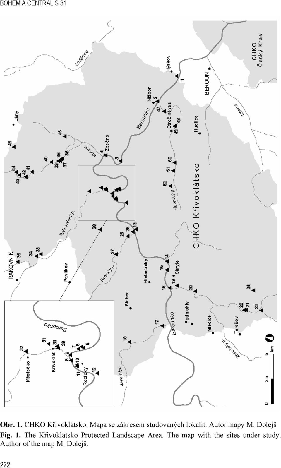 Dolejš Fig. 1. The Křivoklátsko Protected Landscape Area.