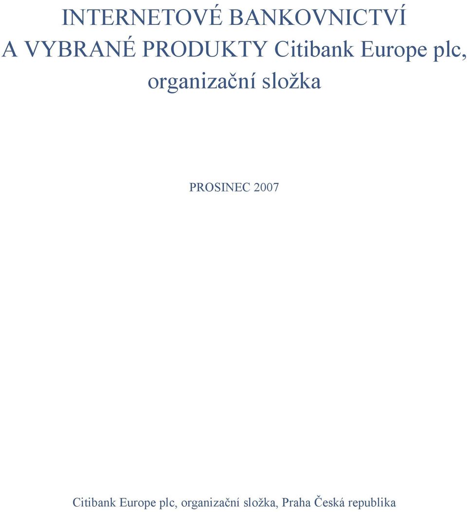organizační složka PROSINEC 2007