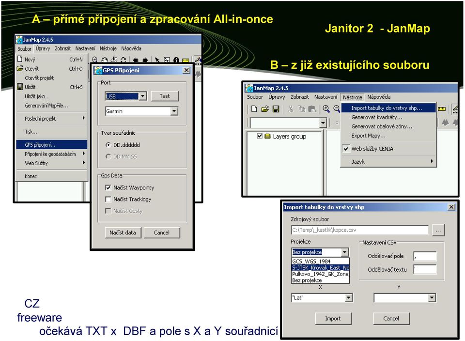 již existujícího souboru CZ freeware