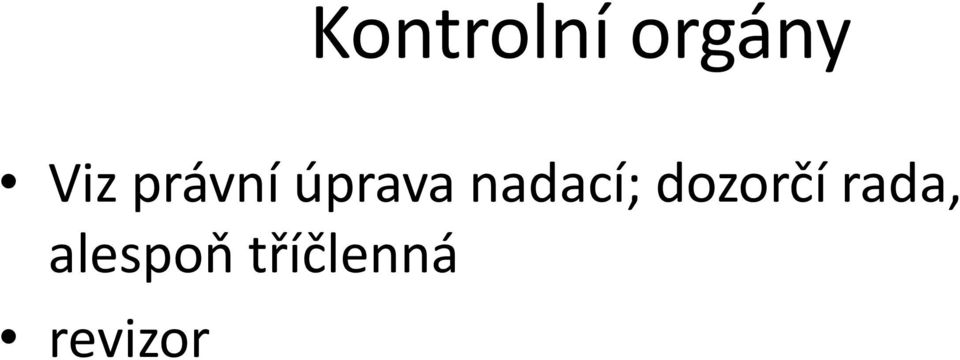 nadací; dozorčí