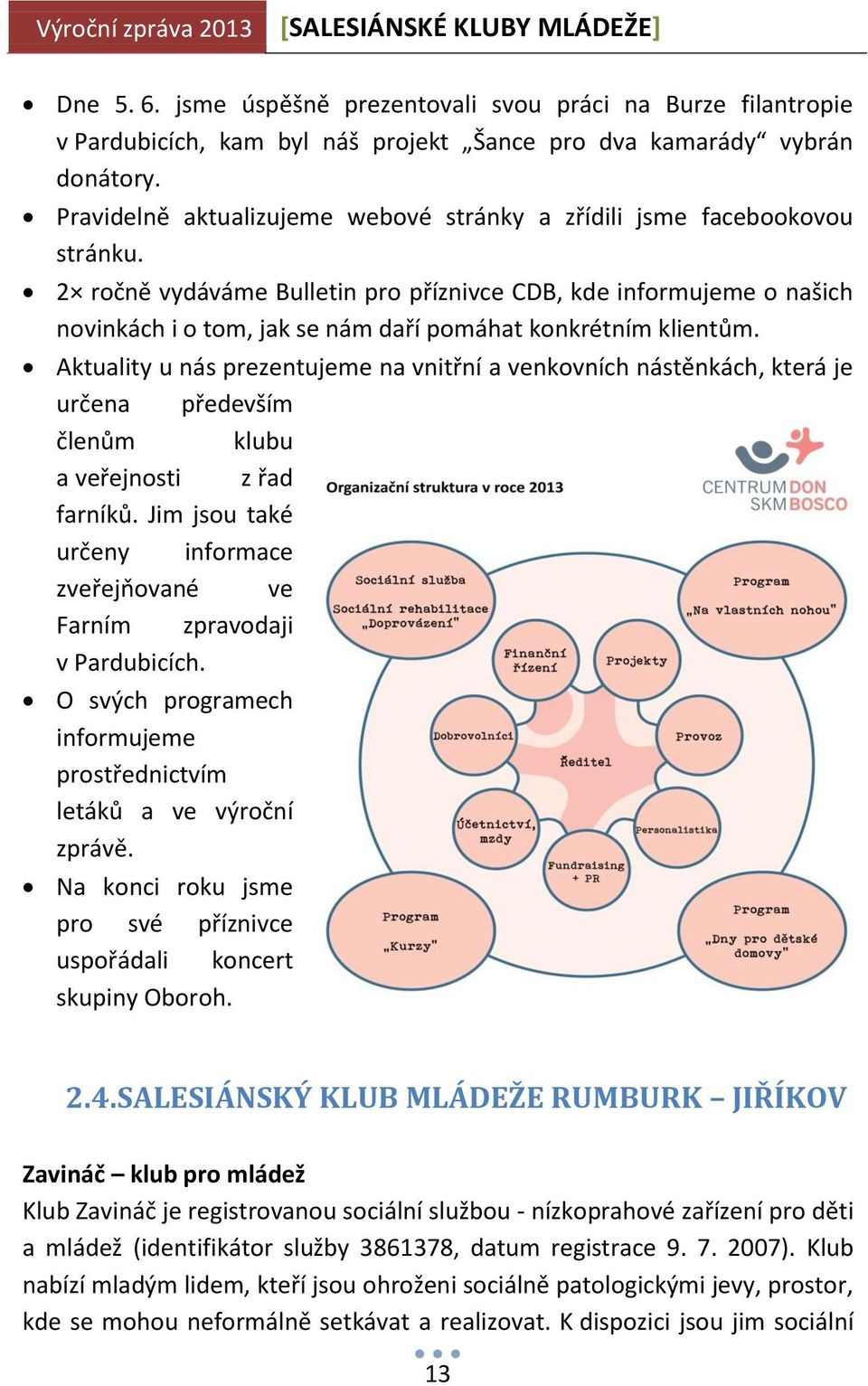 2 ročně vydáváme Bulletin pro příznivce CDB, kde informujeme o našich novinkách i o tom, jak se nám daří pomáhat konkrétním klientům.